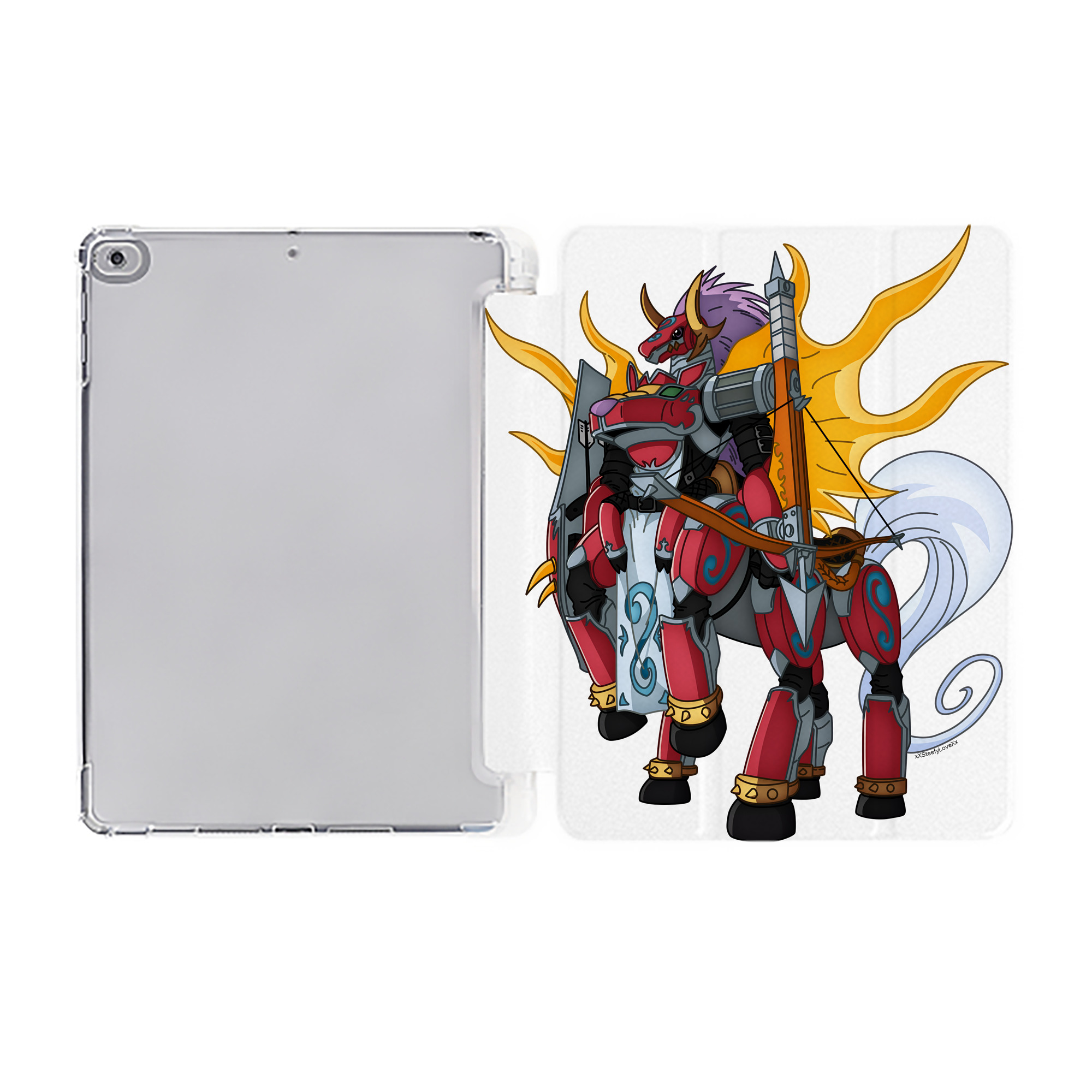 （画像用） Digimon デジタルモンスター/デジモン IPad ケース ペン収納付き 三つ折りスタンド PUレザー×シリコン 対応機種9.5/10.5/10.9インチ